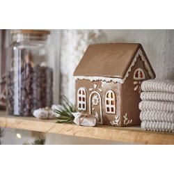 Ib Laursen Hus til fyrfadslys Stillenat Gingerbread drkrans