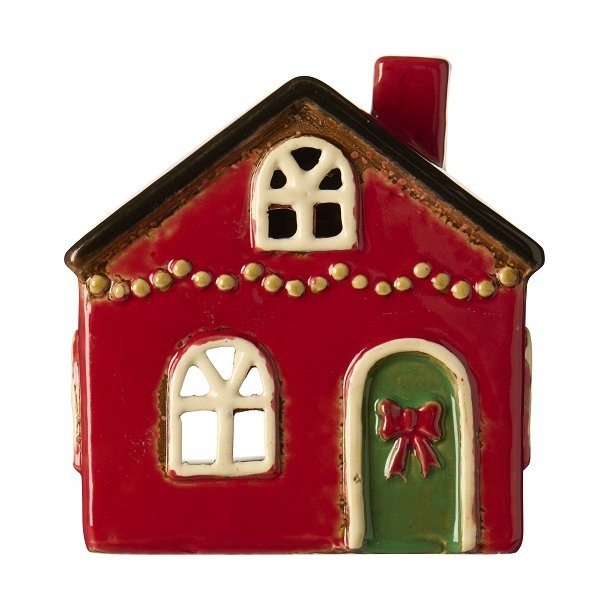 Ib Laursen Hus til fyrfadslys Stillenat rd sljfe p dren