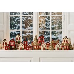 Ib Laursen Hus til fyrfadslys Stillenat rd sljfe p dren