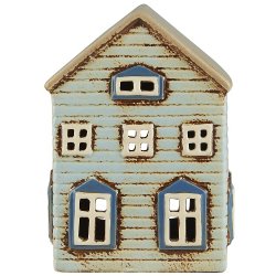 Ib Laursen Hus til fyrfadslys Thorshavn brun dr p siden