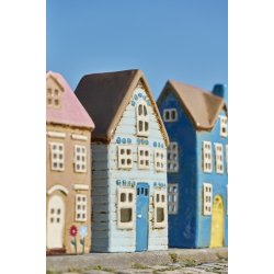 Ib Laursen Hus til fyrfadslys Visby bl dr brunt tag