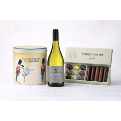 P�skegave med hvidvin, karameller og l�kker chokolade