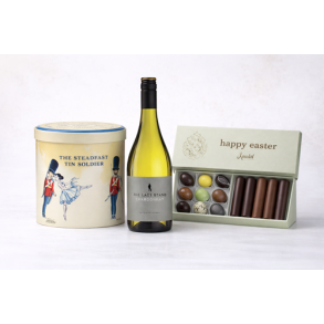 P�skegave med hvidvin, karameller og l�kker chokolade