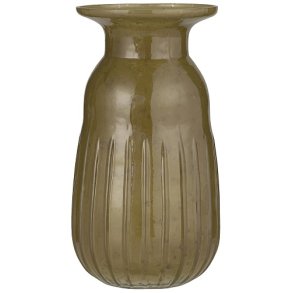 Ib Laursen Hyacintvase pebbled glas autumn green