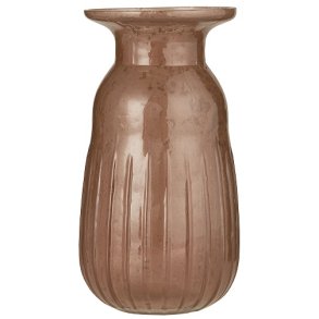 Ib Laursen Hyacintvase pebbled glas faded rose