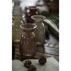 Ib Laursen Hyacintvase pebbled glas faded rose