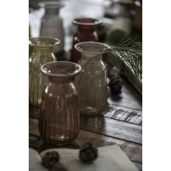 Ib Laursen Hyacintvase pebbled glas faded rose