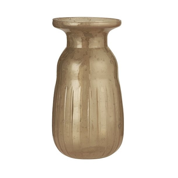 Ib Laursen Hyacintvase pebbled glas honey