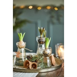 Ib Laursen - Hyacintvase pokalformet mundblst bning :7,3 cm