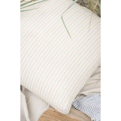 Ib Laursen Hyndebetrk August natur med bl og hvide striber 45x45 cm