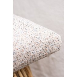 Ib Laursen Hyndebetrk Naja natur med rosa og bl blomster 45x45 cm