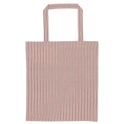 Ib Laursen Indkbstaske hindbrfarvet stribet