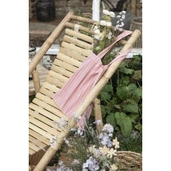 Ib Laursen Indkbstaske hindbrfarvet stribet