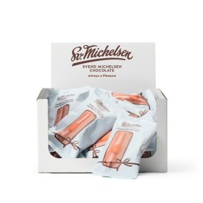 Sv. Michelsen -Nougat-marcipan med lys chokolade petit four - 25g. 1 stk.