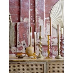 Bloomingville - Isse Lysestage, Brun, Glas