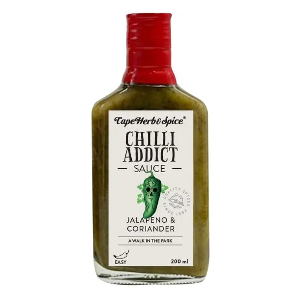 Cape Herb &amp; Spice Sauce, Jalapenos &amp; Koriander Chili Sauce - 200ml