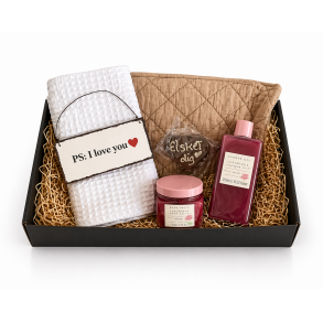 Jeg elsker dig gavekurv med wellness til hende