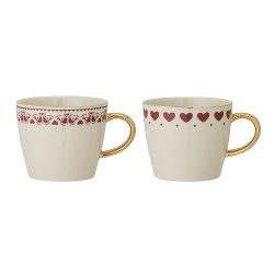 Bloomingville - Jolly Krus, Rd, Stentj - 2 varianter - 1 stk