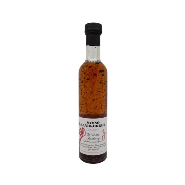 Sams� Landk�kken Jordb�r Salat Sirup med Knust Sort Peber 250 ml.