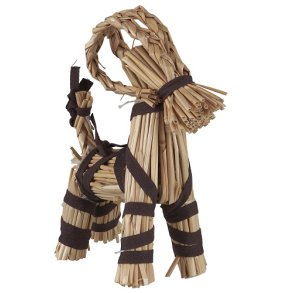 Ib Laursen Julebuk med brunt bnd 21,5 cm.