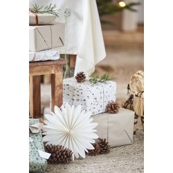 Ib Laursen Julebuk med brunt bnd 30 cm.