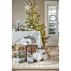 Ib Laursen Julebuk med brunt bnd 30 cm.