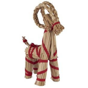 Ib Laursen Julebuk med rdt bnd 30 cm.