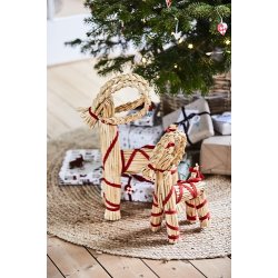 Ib Laursen Julebuk med rdt bnd 30 cm.