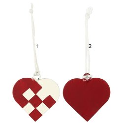 Ib Laursen Julehjerte til ophng 2 forskellige My Nostalgic Christmas, 1 stk.