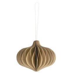 Ib Laursen Julekugle foldet papir med magnetlukning til ophng  6,5cm