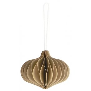 Ib Laursen Julekugle foldet papir med magnetlukning til ophng  6,5cm