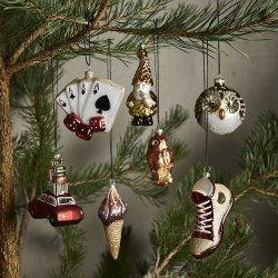 Speedtsberg julekugle - sneakers - 5,6 X 13 X 7,5  cm glas