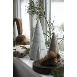 Ib Laursen Julekugle svungen foldet papir med magnetlukning til ophng