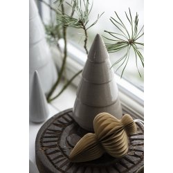 Ib Laursen Julekugle svungen foldet papir med magnetlukning til ophng