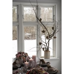 Ib Laursen Julekugle svungen foldet papir med magnetlukning til ophng