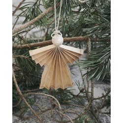 House Doctor Julepynt, Engle ophng Natural 24 cm.