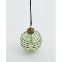 House Doctor Julepynt, Lolli, Grn/Guld Julekugle 6 dia., 1 stk.