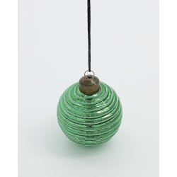 House Doctor Julepynt, Lolli, Grn/Guld Julekugle 6 dia., 1 stk.