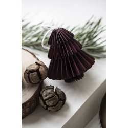 Ib Laursen Julepynt til ophng juletr foldet papir med magnetlukning, rhododendron