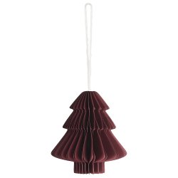 Ib Laursen Julepynt til ophng juletr foldet papir med magnetlukning, rhododendron