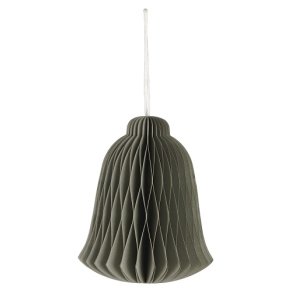 Ib Laursen Julepynt til ophng klokke foldet papir med magnetlukning gr