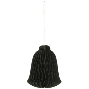 Ib Laursen Julepynt til ophng klokke foldet papir med magnetlukning, sort