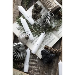 Ib Laursen Julepynt til ophng juletr foldet papir med magnetlukning, Sort