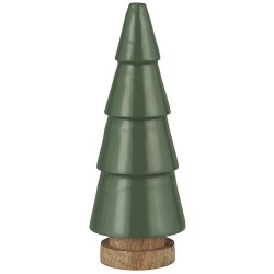 Ib Laursen - Juletr stende grn emaljemalet 17 cm
