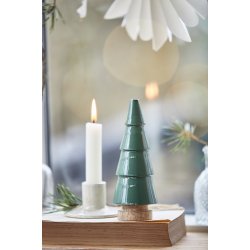 Ib Laursen - Juletr stende grn emaljemalet 17 cm