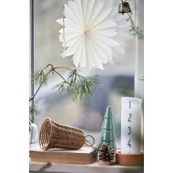 Ib Laursen - Juletr stende grn emaljemalet 17 cm