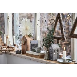 Ib Laursen - Juletr stende grn natur meleret 10 cm.