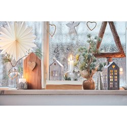 Ib Laursen - Juletr stende grn natur meleret 10 cm.