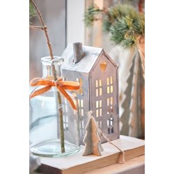 Ib Laursen - Juletr til ophng grn/natur meleret