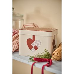 Ib Laursen Kagedse med flettede julehjerter firkantet